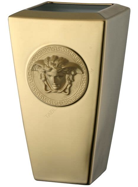 Versace gold vase